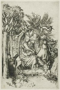 The Flight Into Egypt — Martin Schongauer