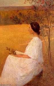 La Musa — Henri Jean Guillaume Martin, Impressionism