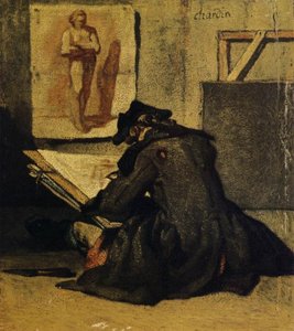 Young Sketcher — Jean-baptiste-siméon Chardin