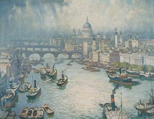 The Pool Of London — Alfred Egerton Cooper