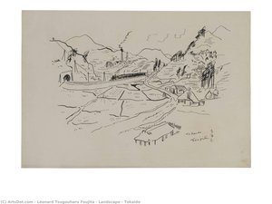 Landscape - Tokaido — Léonard Tsuguharu Foujita