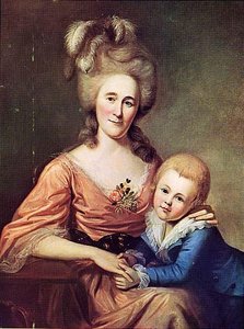 Mrs. James Crawford And Son, (painting) — Charles Willson Peale