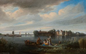 De Omval bij Amsterdam-The Omval on the River Amstel