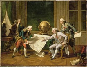 Louis Xvi Donnant Des Instructions A La Perouse.29 Juin 1785 — Monsiaux Nicolas André