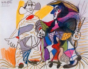Pierrot And Harlequin — Pablo Picasso