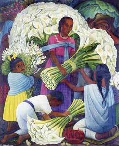 The Flower Seller — Diego Rivera