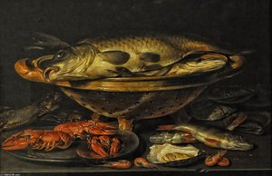 Stilleven Met Vis, Collectie Van Het Kmsk Antwerpen — Clara Peeters
