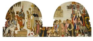 King John Presents The Bishop Of London With The Charter For Braintree, 1199 — Maurice Greiffenhagen