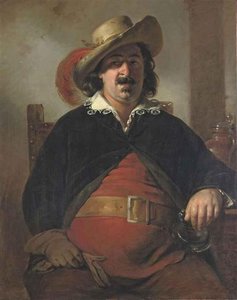 Painter Ignaz Raffalt As Falstaff — Friedrich Ritter Von Amerling