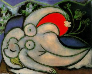 Mujer Desnuda Acostada 2 — Pablo Picasso