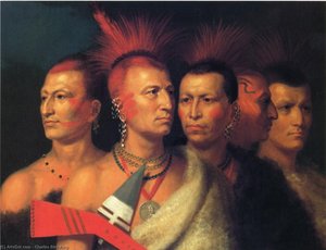 Young Omahaw War Eagle, Little Missouri, And Pawnees — Charles Bird King, Portrait Realism