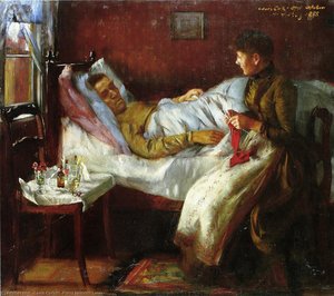 Franz Heinrich Corinth On His Sickbed — Lovis Corinth, Expressionism & Impressionism