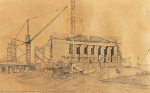 Shrine Under Construction — Philip Martin Hudson, Contemporary Realism