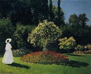 Jeanne-marguerite Lecadre In The Garden — Claude Monet
