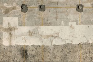 Sala Delle Asse, Preparatory Drawing Of A Landscape (during Restoration) — Leonardo Da Vinci, Renaissance Landscape Painting