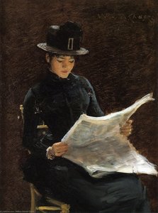 The Morning News — William Merritt Chase