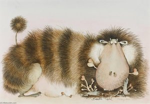 Cover Illustration For The Hairy Book — Babette Cole