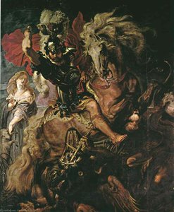 Saint George Ans The Dragon, Prado — Peter Paul Rubens