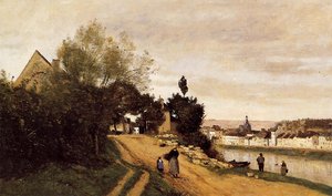 Chateau Thierry — Jean-baptiste-camille Corot, Impressionistic Landscape