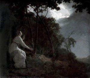 The Lady In Milton's 'comus' — Joseph Wright Of Derby