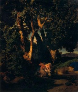 Nymphe Et Centaure À L'orée D'un Bois — Arnold Böcklin, Symbolism
