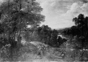 FORET AVEC DES CHASSEURS