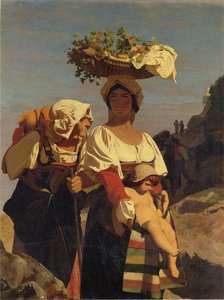 Two Italian Peasant Women And An Infant — Jean-léon Gérôme