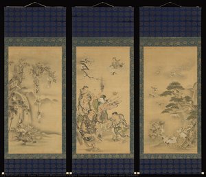 Eight Daoist Immortals, Cranes, And Gibbons — Kano Tanshin Moromichi