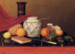 Still Life With Ginger Jar — William Michael Harnett