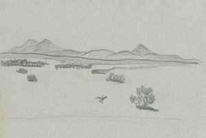 Sketch Of Desert Landscape — Nicholas Roerich