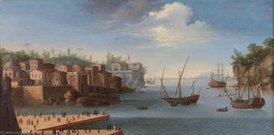 Mediterranean Harbour — Orazio Grevenbroeck