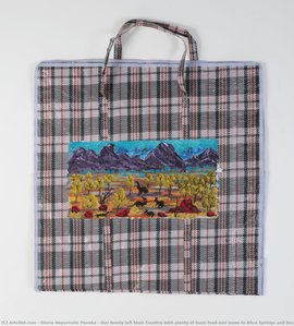 Our Family Left Their Country With Plenty Of Bush Food And Move To Alice Springs And Became Homeless. — Gloria Napurrurla Pannka, Contemporary Aboriginal Art