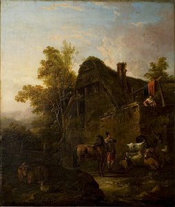 A Horseman Stopping Before An Inn — Adriaen Van Ostade