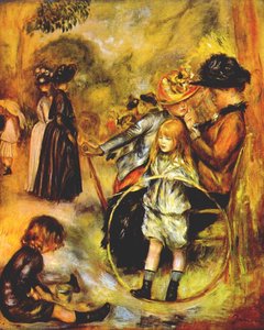 At The Luxembourg Gardens — Pierre-auguste Renoir, Impressionism