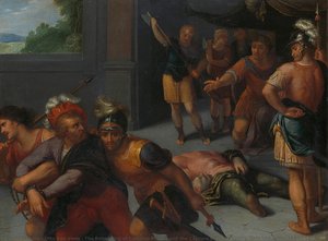 The Beheading of Claudius Paulus and the Capture of Julius Civilis, Otto van Veen, 1600 - 1613