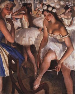 Ballerinas In The Dressing Room — Zinaida Serebriakova