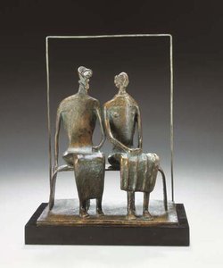 Maquette For King And Queen — Henry Moore