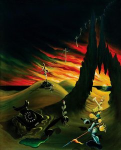 The Moss-grown Phone Call — Lubo Kristek, Surrealism