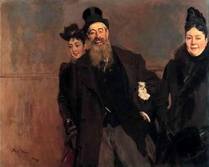 John Lewis Brown With Wife And Daughter — Giovanni Boldini