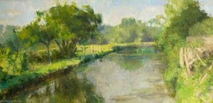 The River Kennet At Chilton, Wiltshire — Lawrence Gowing