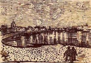 The Starry Night — Vincent Willem Van Gogh, Post-impressionism