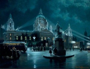 City Hall, Belfast, by Floodlight