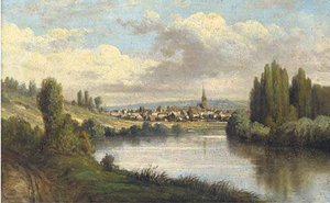 A View Down The River — Henry Hillier Parker