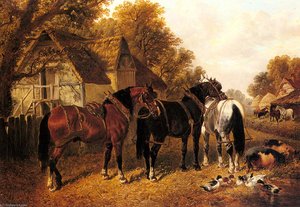 An English Homestead — John Frederick Herring Junior