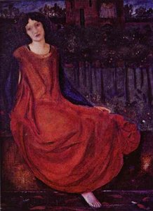Girl And Goldfish — Edward Coley Burne-jones