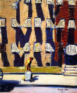 Noontime, St. Botolph Street, Boston — George Benjamin Luks, Ashcan School