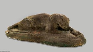 Small Panther Lying Down — Edward Kemeys