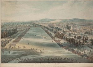 His Majesty Reviewing The Volunteer Corps Assembled In Hyde Park, In Honour Of His Birthday — Robert Smirke
