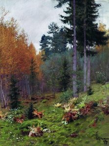 In The Forest At Autumn — Isaak Ilyich Levitan, Realism