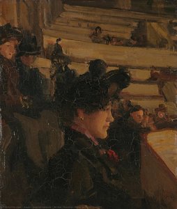 At The Theatre, Isaac Israels, C. 1895 — Isaac Lazarus Israels